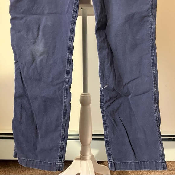 Men’s Carhartt Navy Blue Relaxed Fit Cotton Blend Work Pants size 33 x 32 - Picture 6 of 7